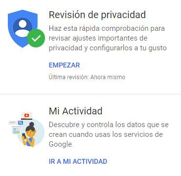 ejemplos de algoritmos preferencias google